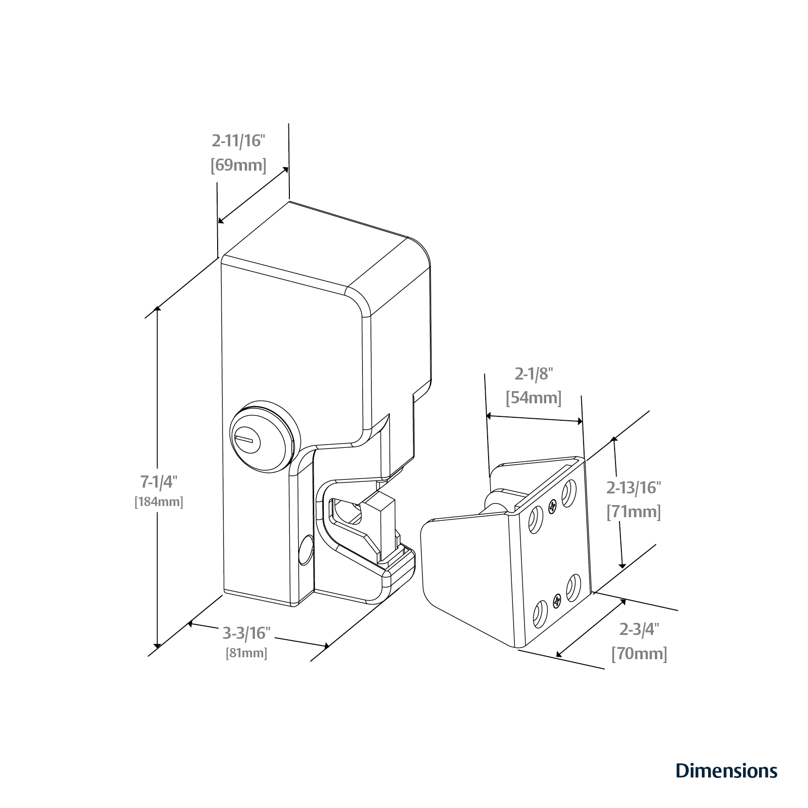 GL1 Electromechanical Gate Lock