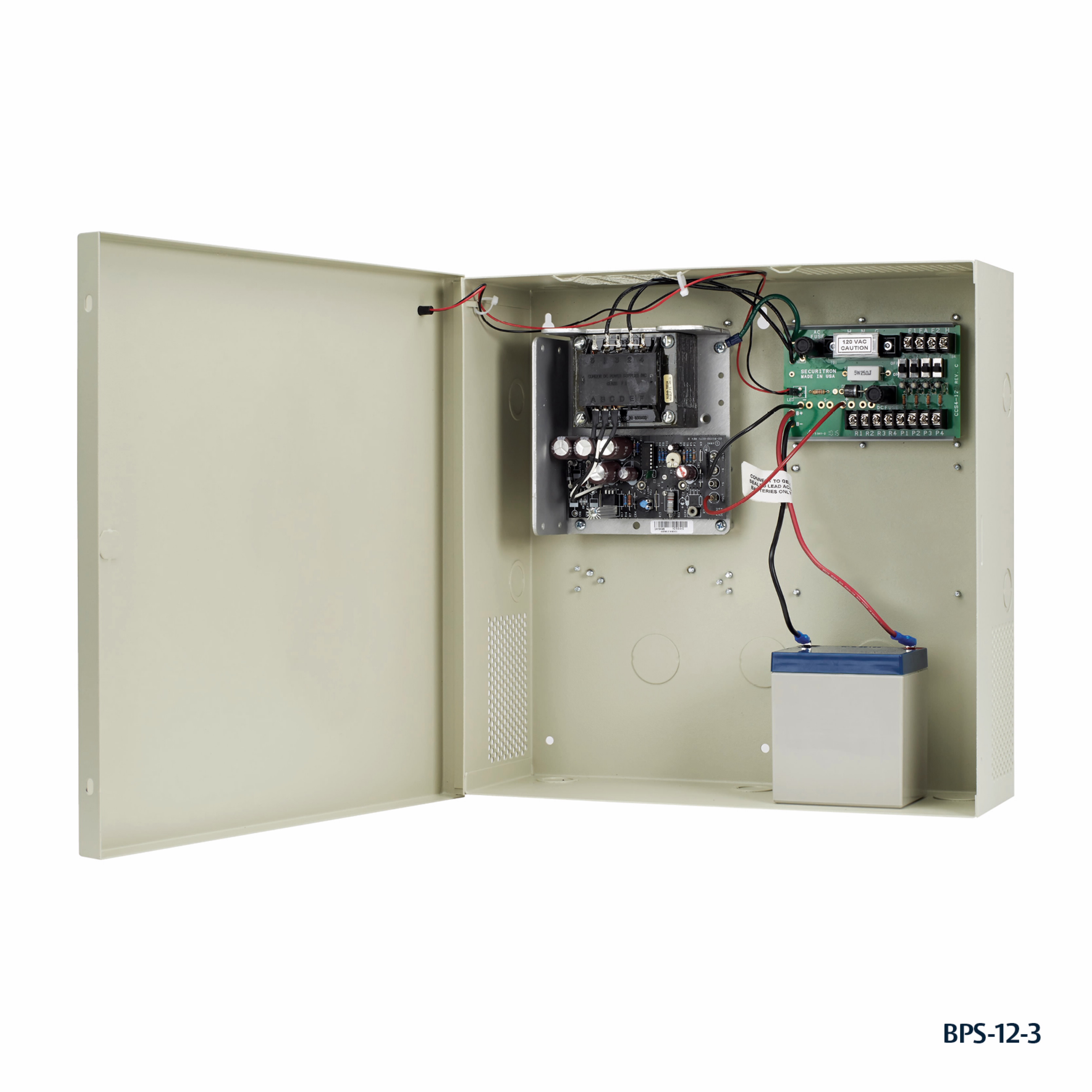 Securitron BPS-24-10 BPS en Caja fuente de alimentación 24VDC 10A con CCS8-24 Extra 