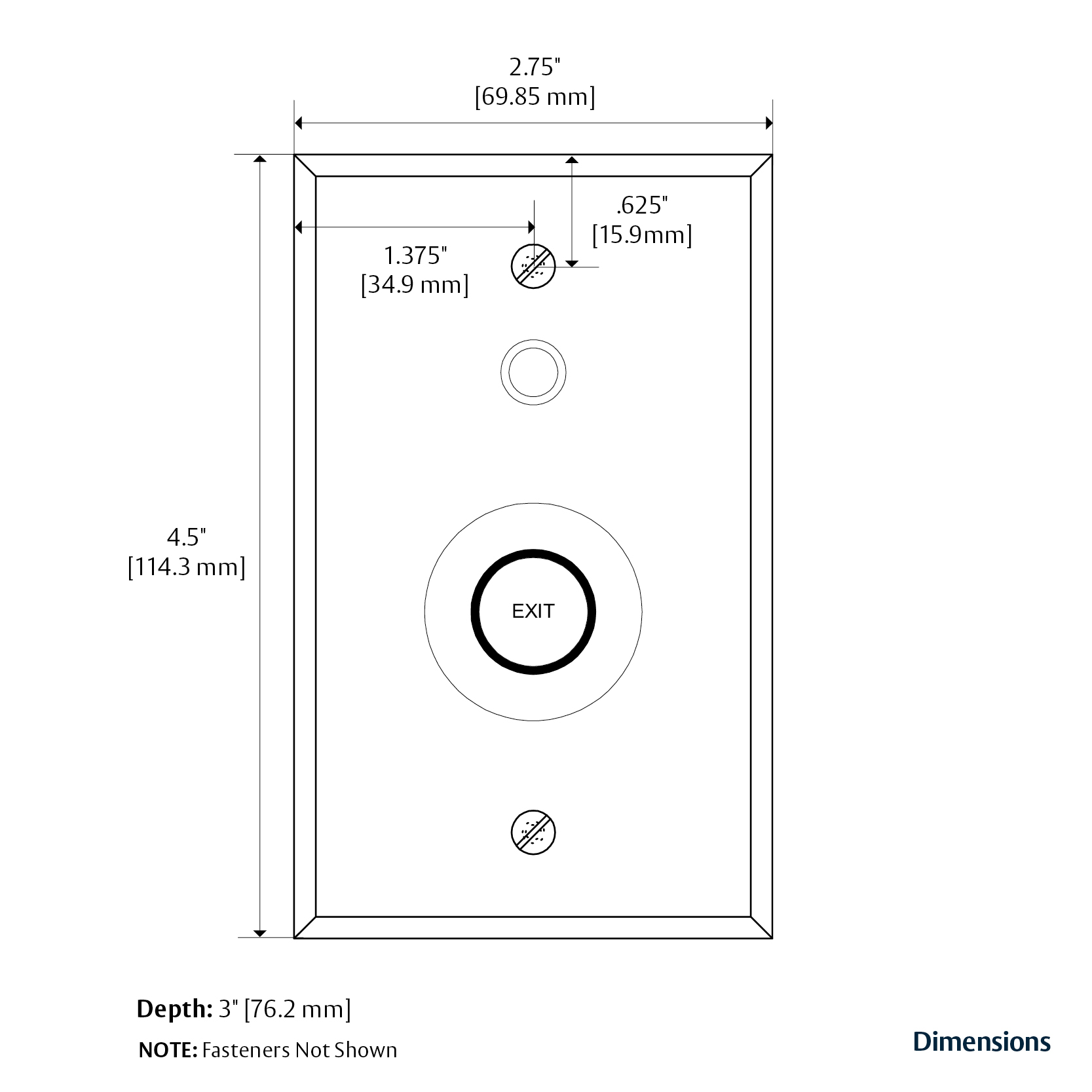 Single-button push-button box - BG10P series - iNOReA - IP67